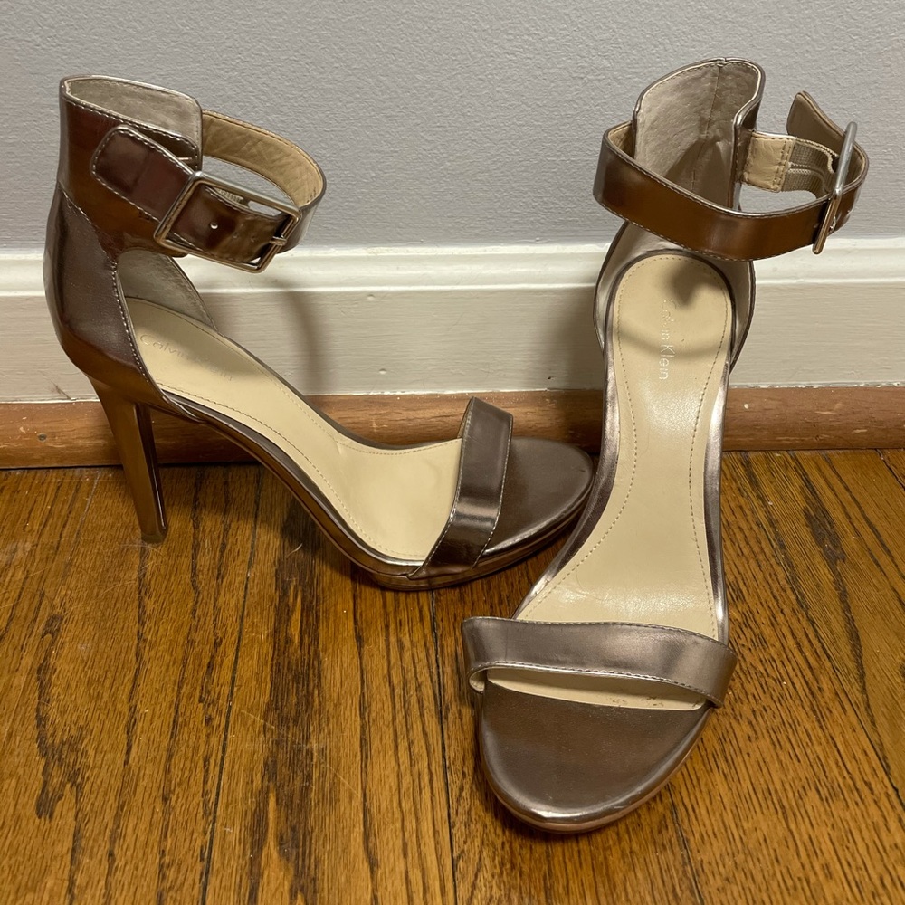 Calvin Klein rose gold heels